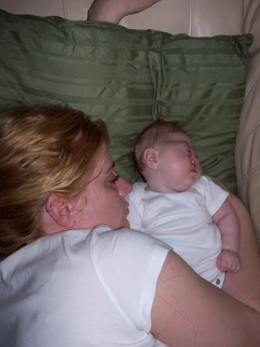 Matthew & Mommy napping again!!